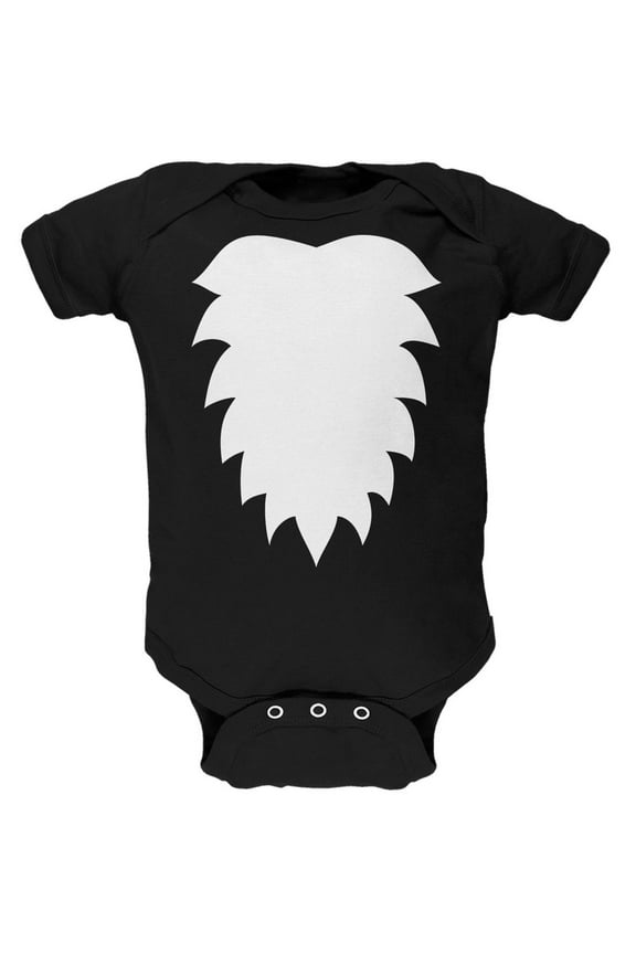 Skunk Costume Black Soft Baby One Piece - 18 month