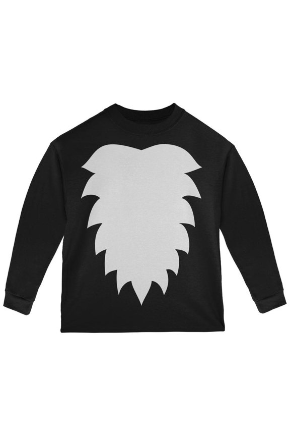 Skunk Costume Black Toddler Long Sleeve T-Shirt - 3T