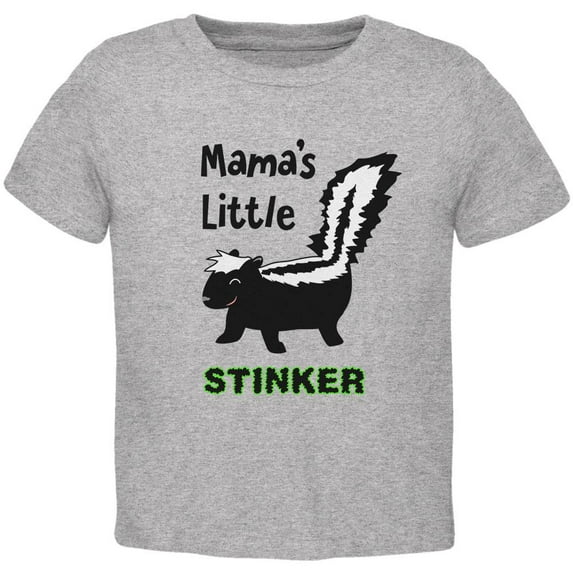 Skunk Mama's Little Stinker Toddler T Shirt Heather 3T