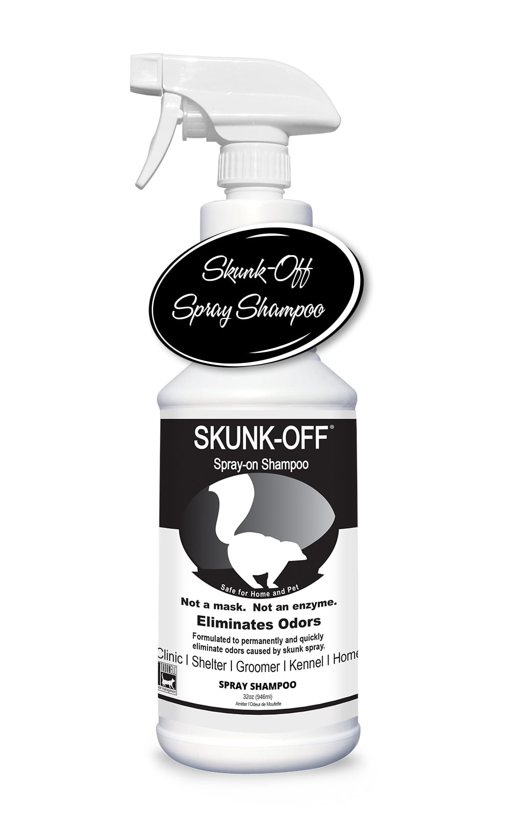 Skunk Off Pet Shampoo Spray – Ready to Use Skunk Odor Remover for Dogs,  Cats, Home, Carpet, Car & More – Non-Enzymatic Skunk Shampoo Dogs – Pet Odor  Eliminator for Skunk Odor (