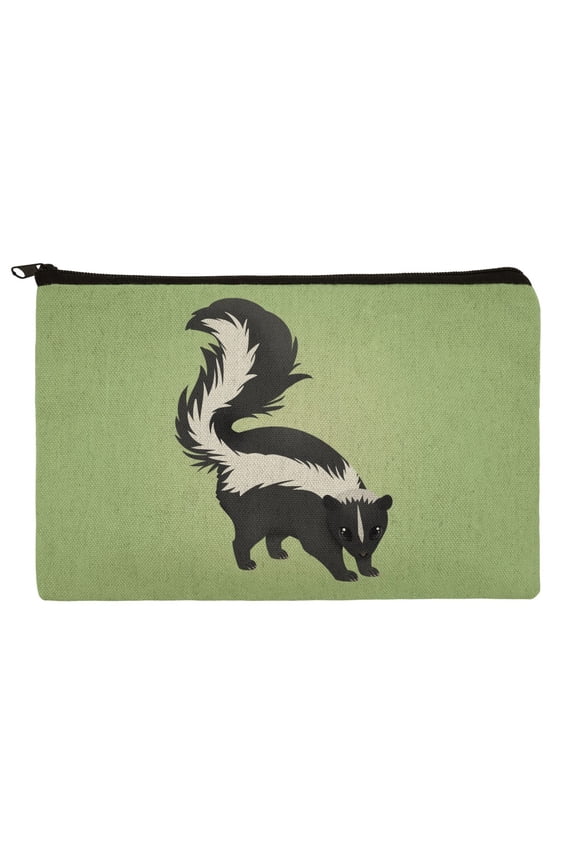 Skunk Posing Makeup Cosmetic Bag Organizer Pouch