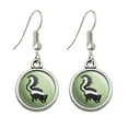 thumbnail image 1 of Skunk Posing Novelty Dangling Drop Charm Earrings, 1 of 4