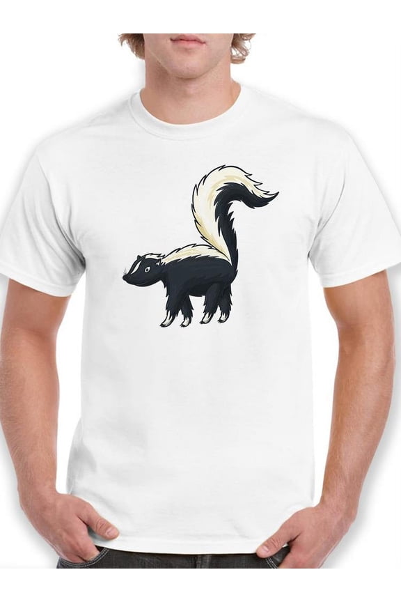 Skunk Standing T-Shirt Men -Image by Shutterstock, Male 3X-Large