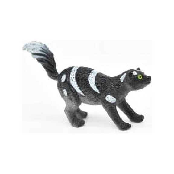 Skunk, Striped, Very Nice Plastic Animal, 2 1/2 " CWG126 B238