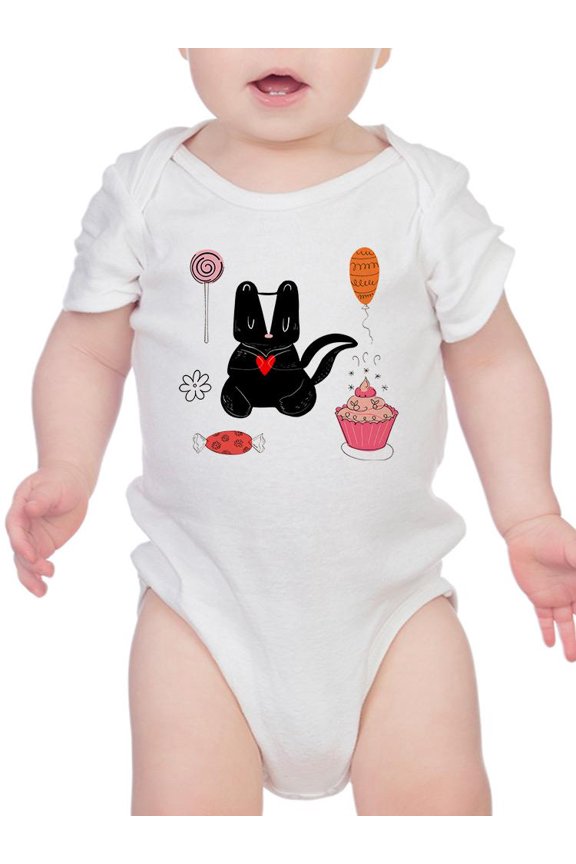 Skunk With Sweets Bodysuit Infant -Image by Shutterstock, Newborn