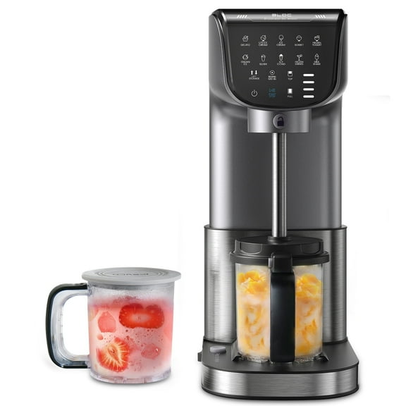 Skvevn Ice Cream Maker, for Gelato, Mix-ins, Milkshakes, Sorbet, Smoothie Bowls & More, with (2) Pint Containers & Lids