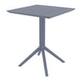 thumbnail image 1 of Sky 24 inch Square Folding Table in Dark Gray finish, 1 of 12