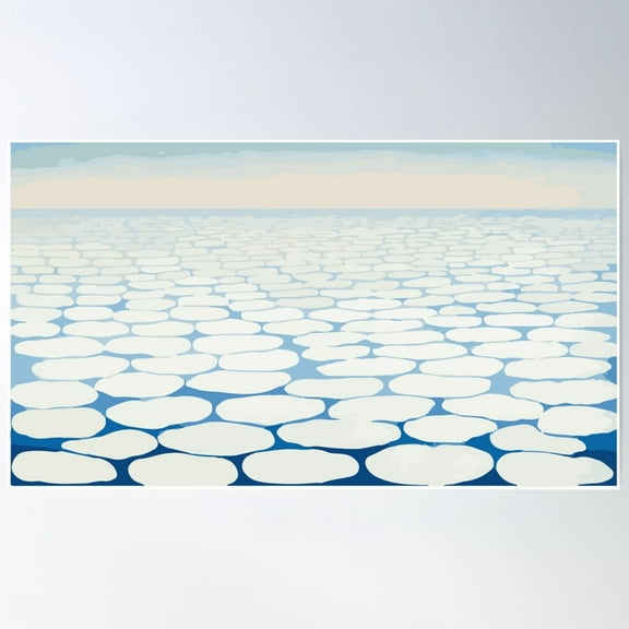 Sky Above Clouds Iv Georgia O'Keeffe Poster Wall Art, Modern Wall Decor For Living Room Bedroom, 24x36 UNFRAMED