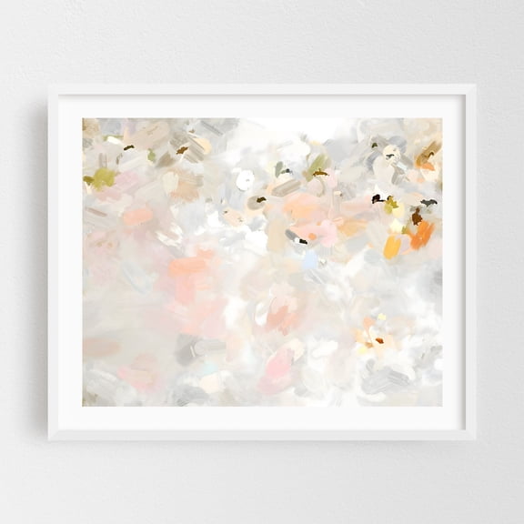 Sky After The Rain - Painting White Framed Wall Art Print 8 x 10 inches