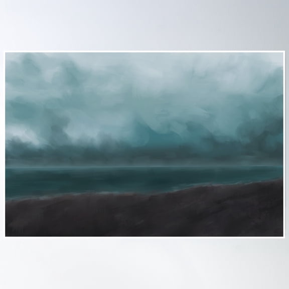 Sky And Sea Poster Wall Art, Modern Wall Decor, 8x12 UNFRAMED