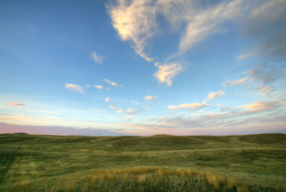 Sky At Sunset Grasslands National Park Saskatchewan Canvas Art - Robert Postma Design Pics (34 x 24)