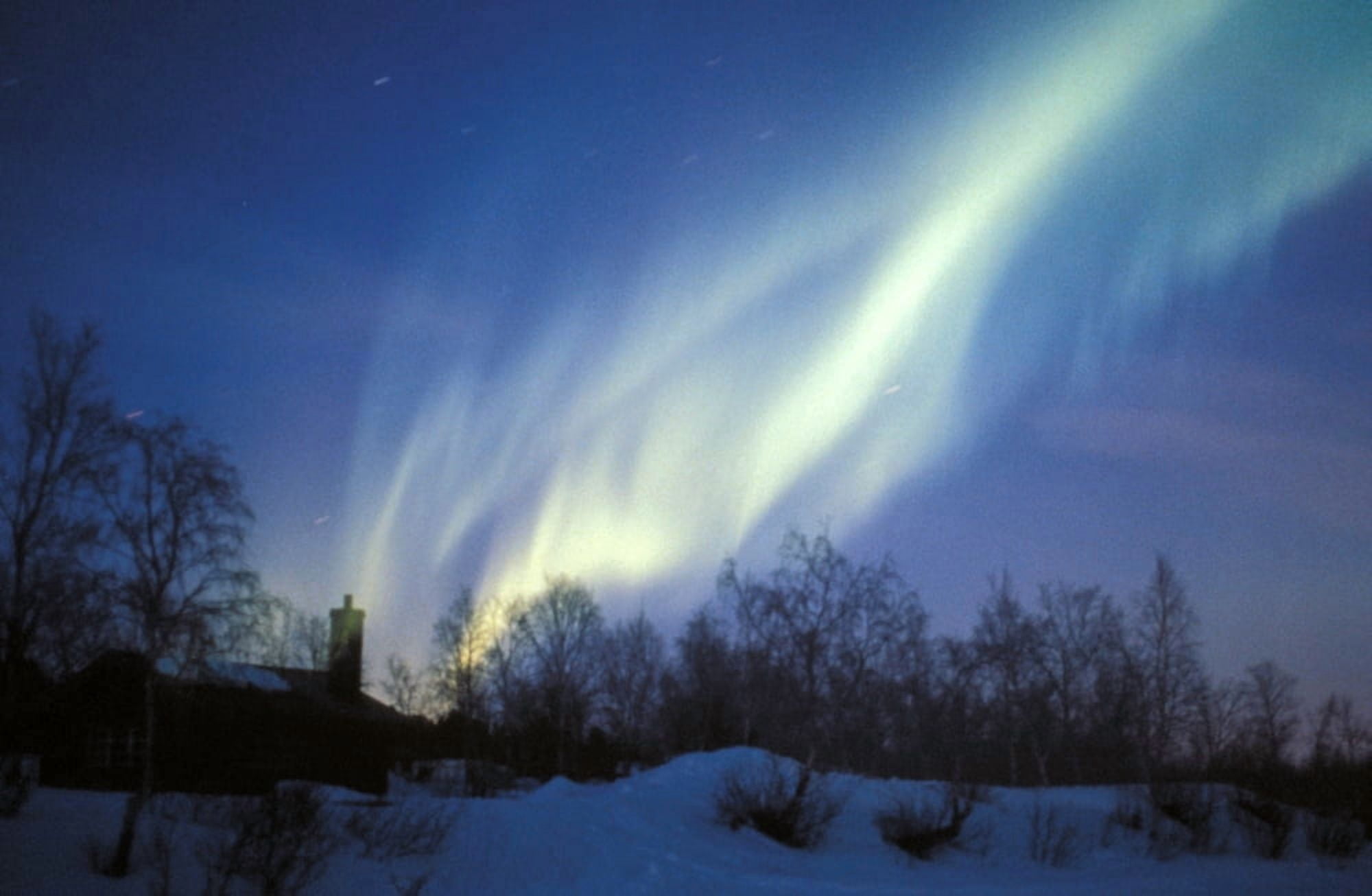 Sky Aurora Boreale Canvas Art - Panoramic Images (24 x 36)