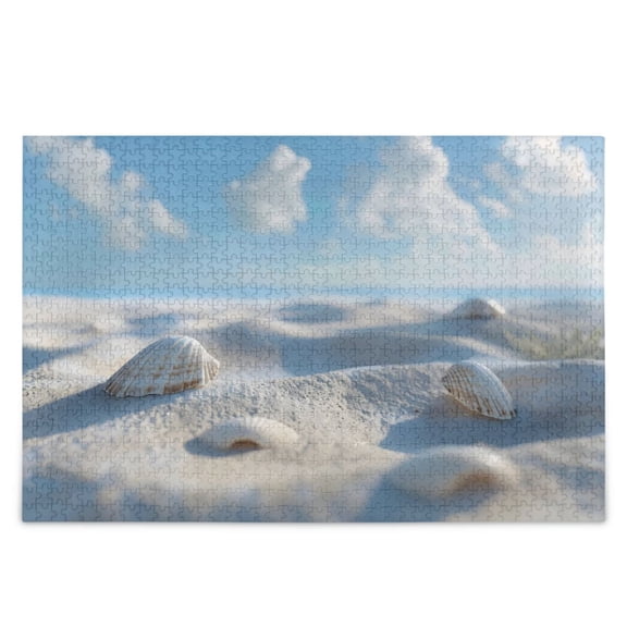 Sky Beach Shells Jigsaw Puzzles 500-Piece Educational Toys Challenging Games for Adults