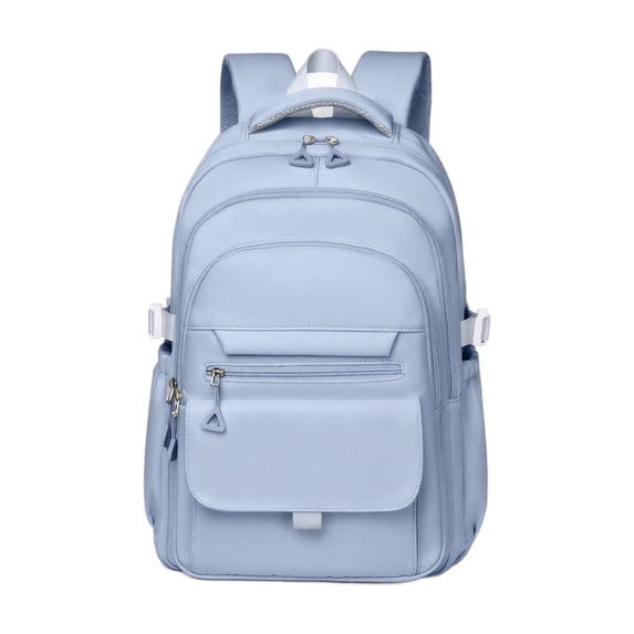 Sky Blue 15.6 Inch Laptop Backpack, Oxford Cloth Student Bag with Padded Computer Compartment, Large Capacity Lightweight Daypack for Daily Commute and Travel