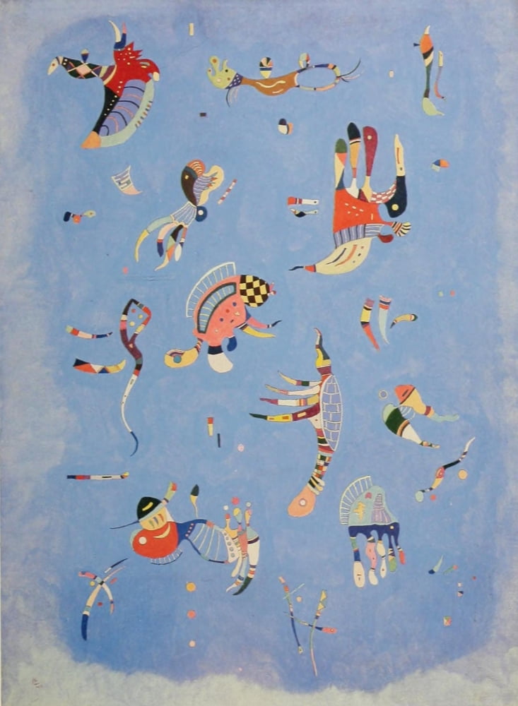 Sky Blue 1940 Canvas Art - Wassily Kandinsky (18 x 24)