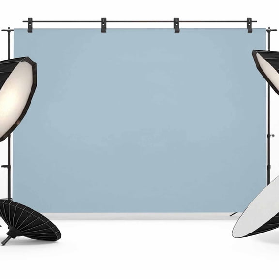 Sky Blue Backdrop for Photography, Fabric Photo Background Backdrop, Modern Pure Winter Sky Blue Photo Booth Background for Portrait Photoshoot Video Wedding Studio Decoration Banner 7x5ft