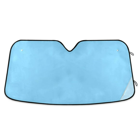 Sky Blue Car Windshield Sun Shade Foldable Car Front Window Visor Heat and UV Protection 57x31.5