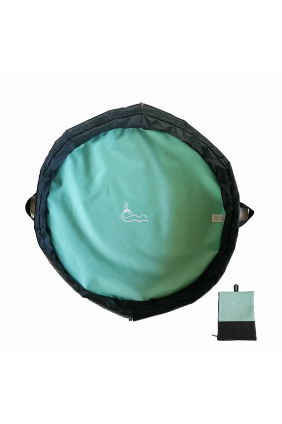 Sky Blue Changing Mat, Waterproof Bag for Beach Towels, Lightweight and Compact