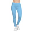 Sky Blue Color Women's Poly-Span Casual Leggings XS-2XL - Walmart.com