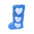 thumbnail image 1 of Sky Blue Comfortable Women'S Boots High Top Warm Flat Bottomed Long Tube Furry Thick Velvet Heart-Shaped Snow, 1 of 6