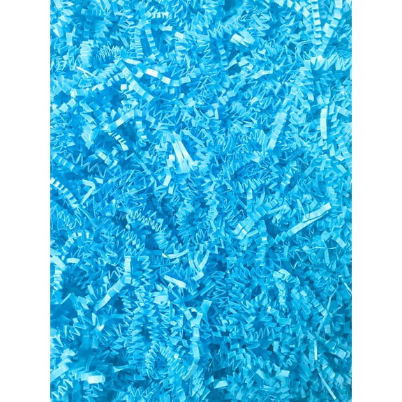 Sky Blue Cut / Shredded Paper Gift Box & Basket Crinkle Paper