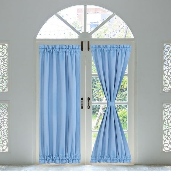 Sky Blue Door Curtains for Home - 25"x72" by Holzlrgus,1 Pcs