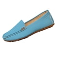 thumbnail image 1 of Sky Blue Fall Winter Womens Round Toe Slip On Loafers Flat Comfortable Casual Lightweight Shallow Mouth Dress Shoes, 1 of 9