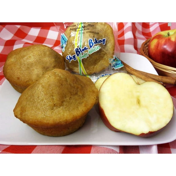 Sky Blue Foods Whole Grain Simply Apple Mini Muffin, 1.6 Ounce -- 96 per case