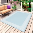thumbnail image 1 of Sky Blue Greek Key Outdoor Rug for Patio/Deck/Porch, Non-Slip Large Area Rug 5 x 7 Ft, Geometric Greece Ancient Farmhouse Geo Indoor Outdoor Rugs Washable Area Rugs, Camping Rug Carpet Runner, 1 of 8