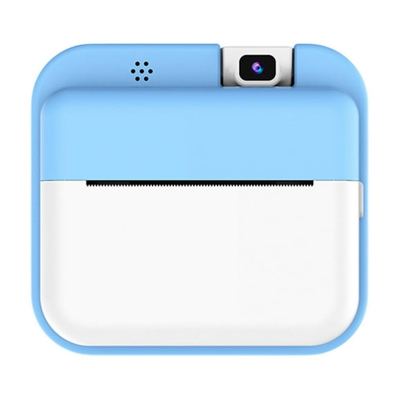 Sky Blue Kids Printing Camera Build In 2.0 Inch Screen 180 Degree Rotating Hd Lens 24 Megapixel Lightweight And Portable Printing Camera 1Pc Weight 0.73 Pounds