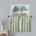 thumbnail image 1 of Sky_Blue Kitchen Tiers Window Curtains for Cafe Studio Birds and Trees Print Pattern, Country Rustic Style Rod Pocket Printed Tier Curtains and Drapes for Guest Room Bathroom, 2 Panels, 30 x 36, 1 of 6