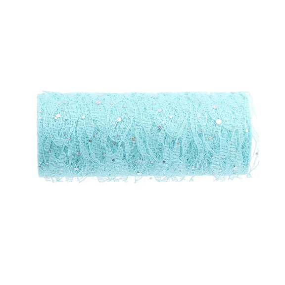 Milisten Premium Sky Blue Lace Tulle Roll for Crafting Chair Sashes and Event Decoration