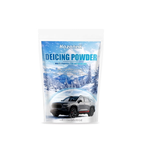 Sky Blue Multi-Functional Car Snow Salt, Pet Safe Ice Melt for Vehicle, Sidewalk, Driveway, Anti-Fog Winter