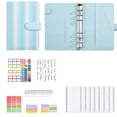 thumbnail image 1 of Sky Blue Notebook A6 Ring Binder, Fresh Refillable Journal with Accessories for Note Taking, 7X5In, 1 of 6