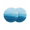 thumbnail image 1 of Sky Blue Ombre Round Placemats Set of 2 for Dinning Tables,Heat-proof Braided Table Mats 15 Inch,Modern Abstract Art Ocean Oil Painting Washable Place Mat for Kitchen Restaurant Party Table Decor, 1 of 9