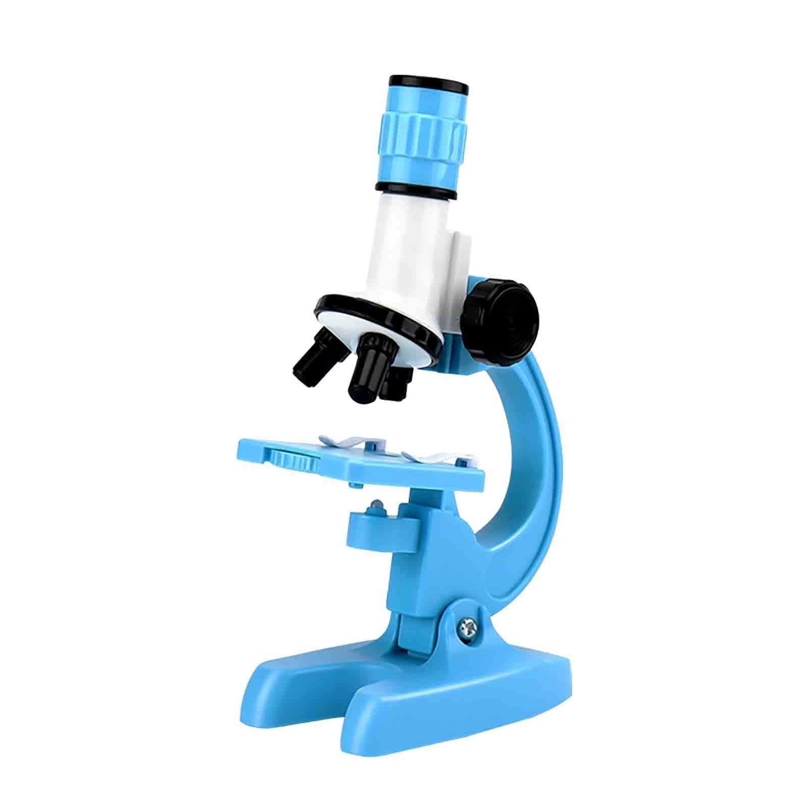 Sky Blue,Pink,Green Kids Optical Microscope Science Kit 100X-1200X ...