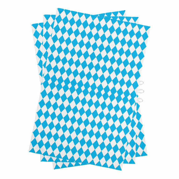 Sky Blue Plaid Kitchen Towels Set of 3, Water Absorbent Dish Towel, Modern Minimalist Gingham Checkered Decorative Hand Towels - Quick Drying Cloth for Cooking Baking, 18x28 Inch