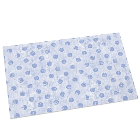 Sky Blue Polka Dots Spots Door Mat 16x24 Inch Abstract Modern Minimalist Fade Texture Entryway Rug with Non-Slip Rubber, Front Door Mat Indoor Floor Mats for Living Room Bathroom Bedroom Home Office