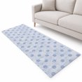 Sky Blue Polka Dots Spots Runner Rug 2.6'x10', Abstract Modern ...