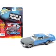 thumbnail image 1 of Sky Blue & Primer Gray with Black Stripes & White Project in Progress Street Freaks Series 1 by 64 Scale Diecast Model Car for 1976 Plymouth Volare Road Runner Big, 1 of 1