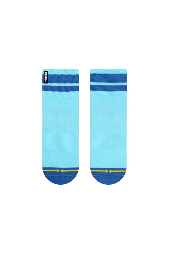 Sky/Blue Quarter Crew Socks