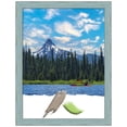 thumbnail image 1 of Sky Blue Rustic Wood Picture Frame, Photo Frame, Art Frame, 1 of 10