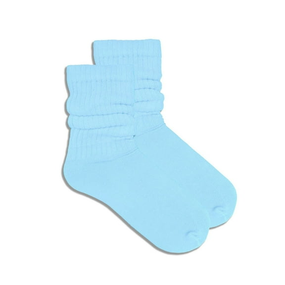Sky Blue Slouch Socks Color: Sky Blue, Size: Small