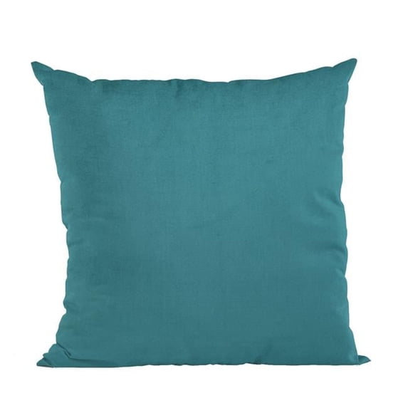 Sky Blue Solid Shiny Velvet Luxury Throw Pillow - 20 x 36 in. King Size