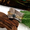 thumbnail image 1 of Sky Blue Topaz Spinner Ring, 925 Sterling Silver Ring, Worry Ring, Thumb Ring, Handmade Ring, Anxiety Ring, Promise Ring, Silver Band Ring, 1 of 9