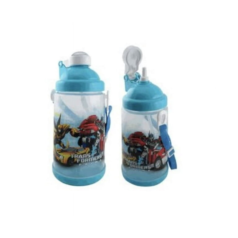 Sky Blue Transformers Waterbottle with Shoulder Strap - Transformers Bottle