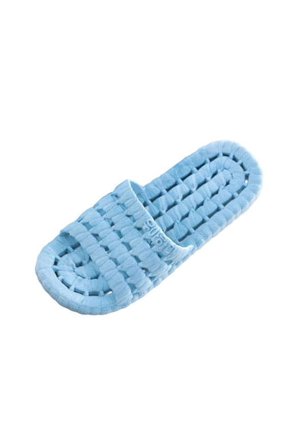 Sky Blue Versatile Pvc Slippers For Women Non-Slip Light Shade Bathroom Use