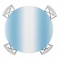 thumbnail image 1 of Sky Blue White Round Tablecloth for 55-60 Inch Tables,Fitted Table Cover with Elastic Edge,Gradient Vertical Stripes Minimalist Waterproof Outdoor Table Cloth Protector for Patio Garden Dinner Picnic, 1 of 9