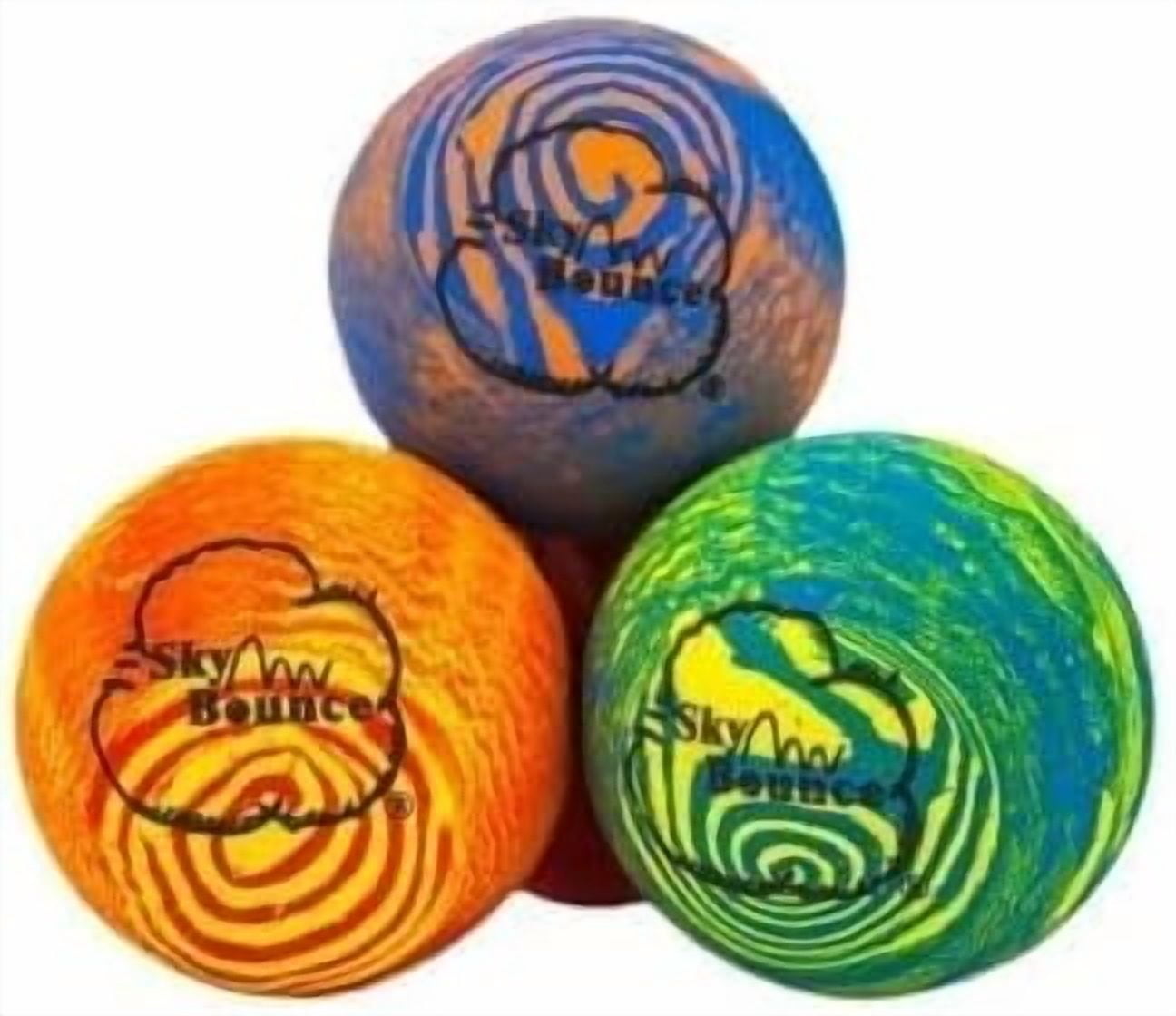 Fetch Hand Sky Bounce® Balls Rainbow Color Rubber Handball for Recreational ...