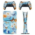 thumbnail image 1 of Sky Butterfly Bloom Console Skin Bundle for PS5 Pro Slim Disc & Digital / PS4 – Full Wrap + Dual Controller Flair, 1 of 5